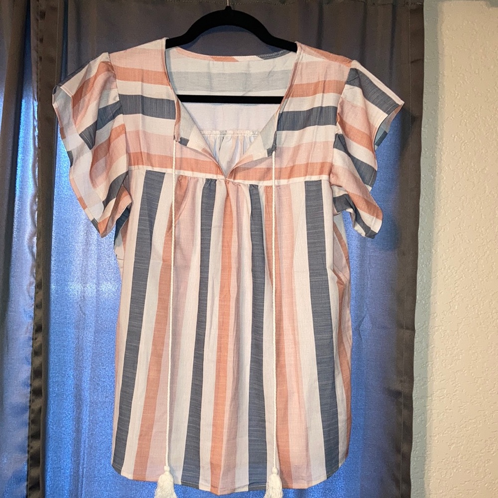 Pastel Striped Blouse